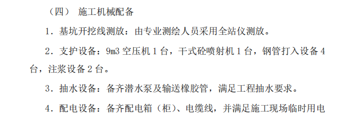 某山醫(yī)院基坑支護施工組織設(shè)計