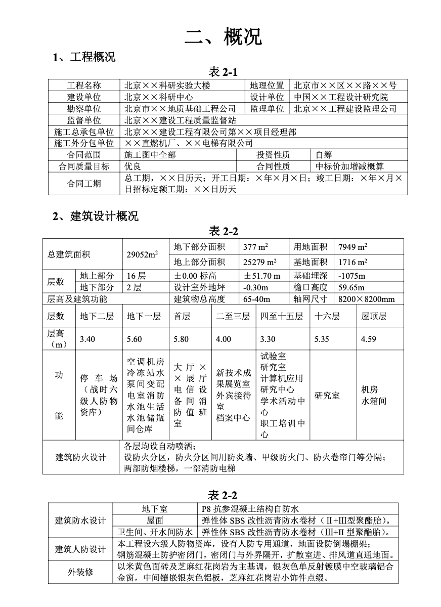 科研實(shí)驗大樓施工組織設(shè)計