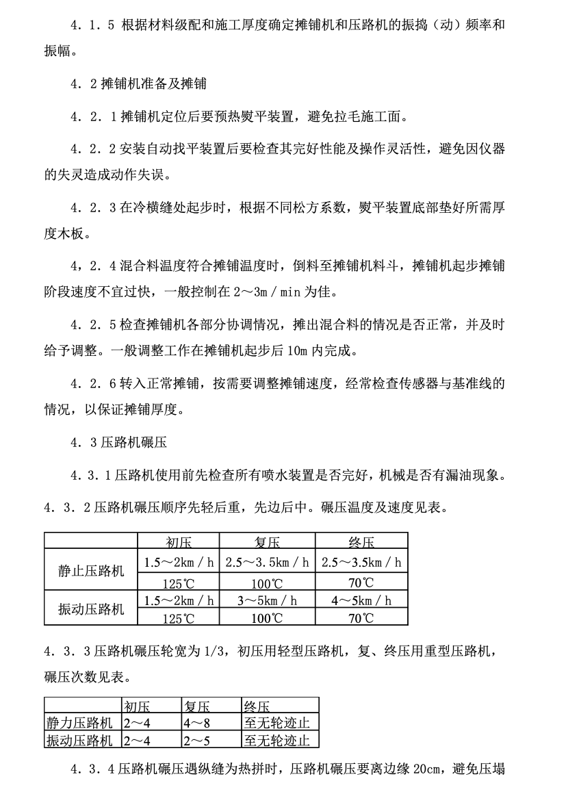 瀝青砼路面機械攤鋪施工組織設(shè)計