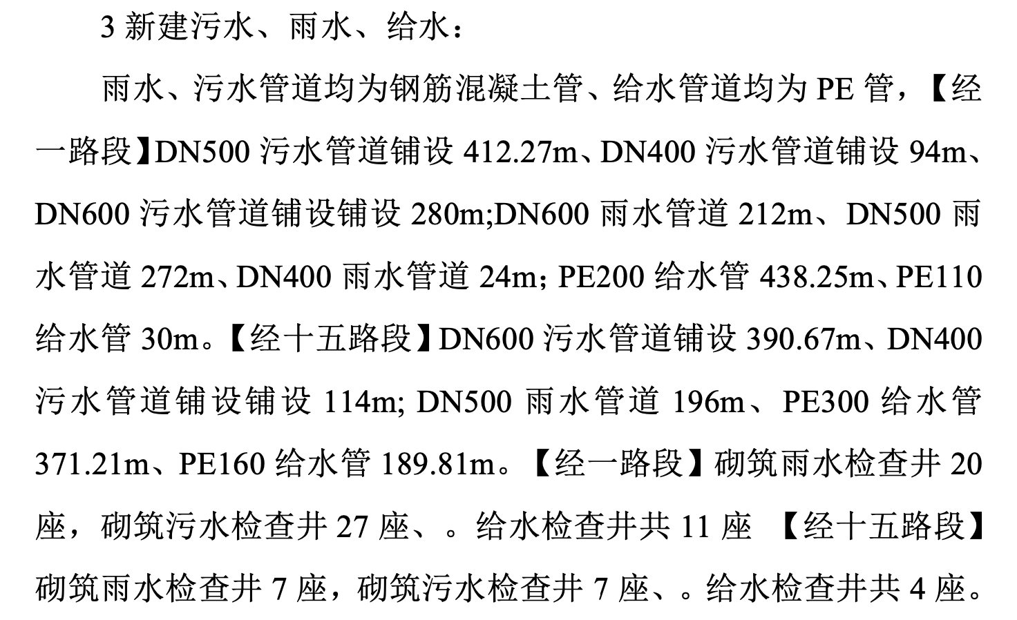 關(guān)于市政道路、雨水及污水工程施工組織設(shè)計(jì)