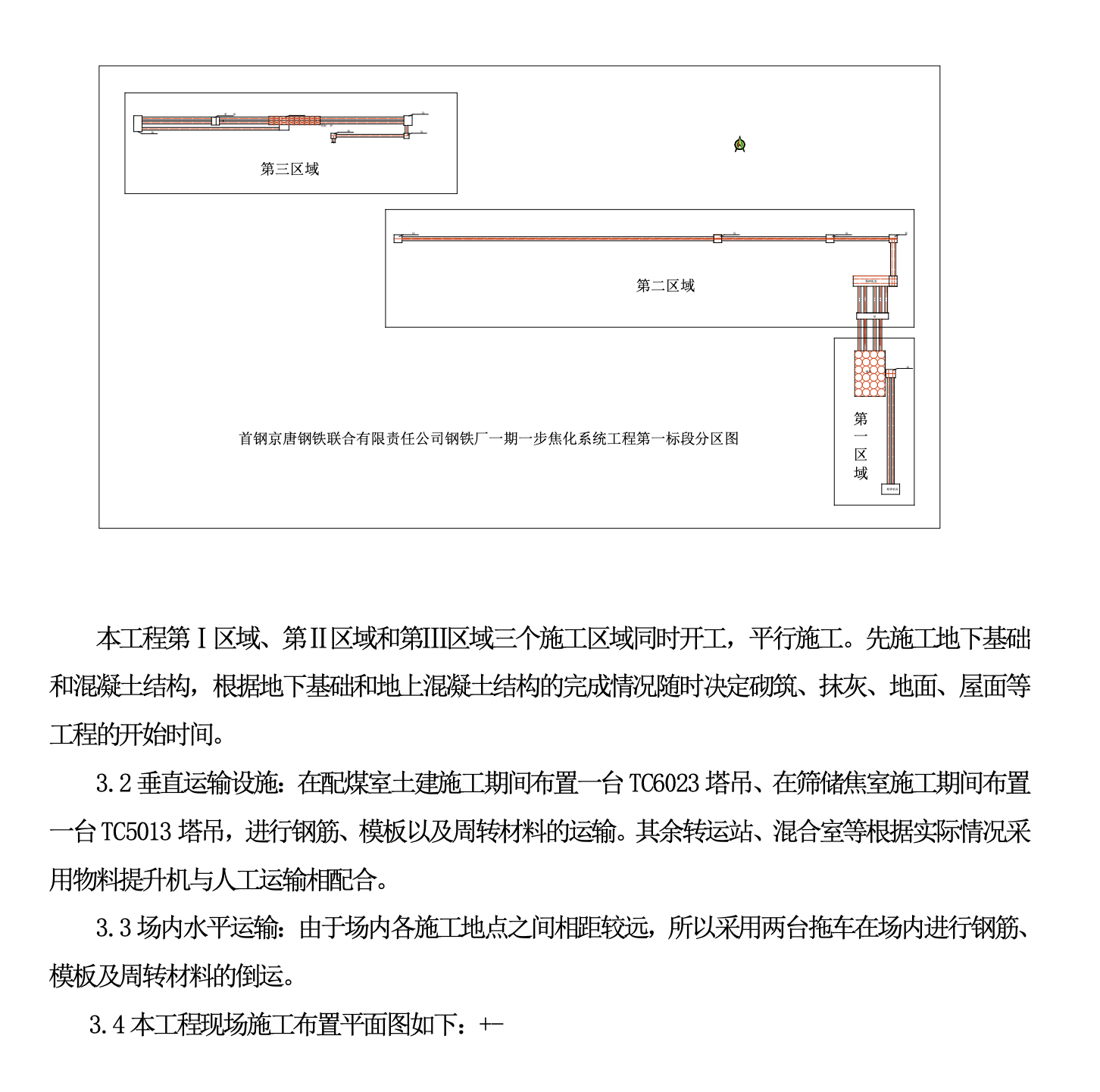 首鋼京唐鋼鐵焦化系統(tǒng)施工組織設(shè)計(jì)