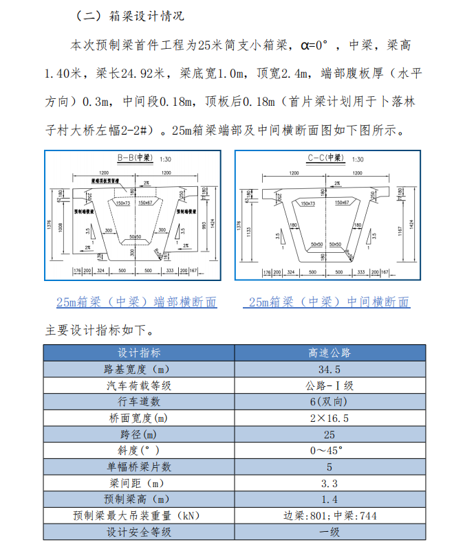 25米預(yù)制梁首件施工方案范本