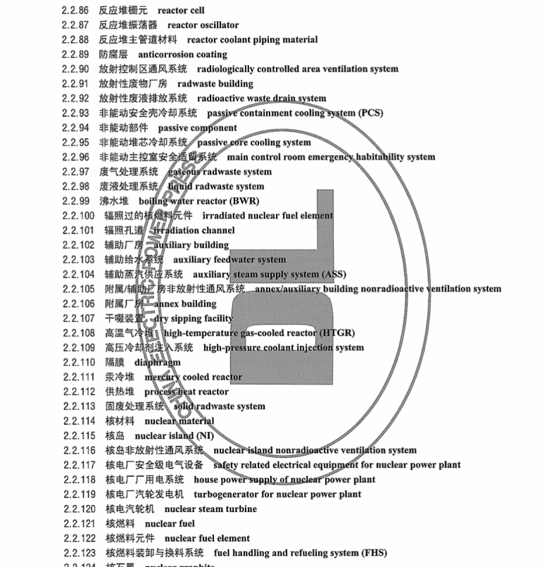 DL/T1033 5-2014 電力行業(yè)詞匯 第5部分 核能發(fā)電