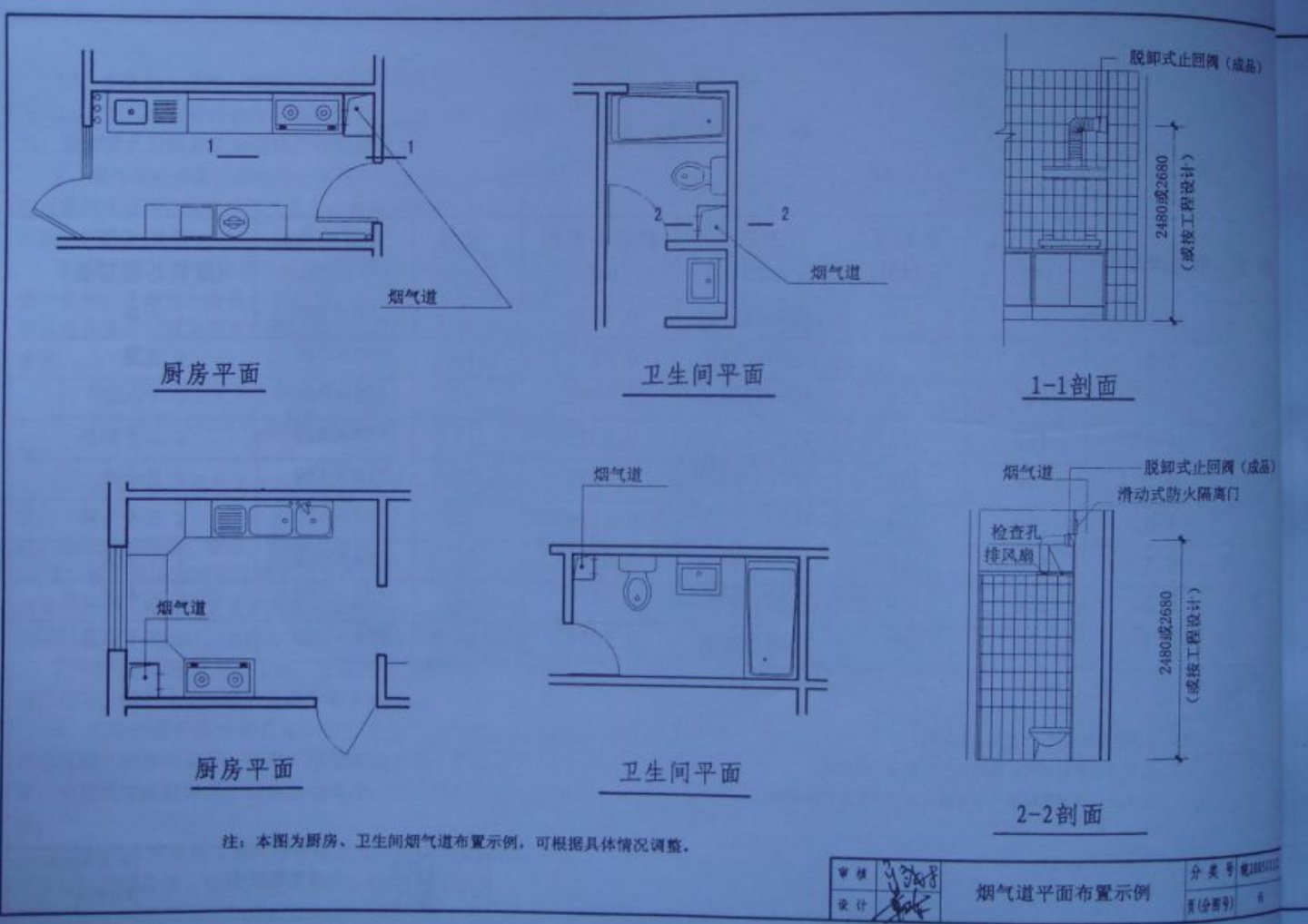 皖2005J112 住宅防火型煙氣集中排放系統(tǒng)