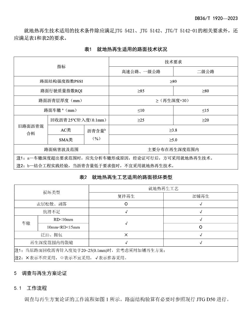 DB36T1920-2023瀝青路面就地?zé)嵩偕夹g(shù)應(yīng)用指南