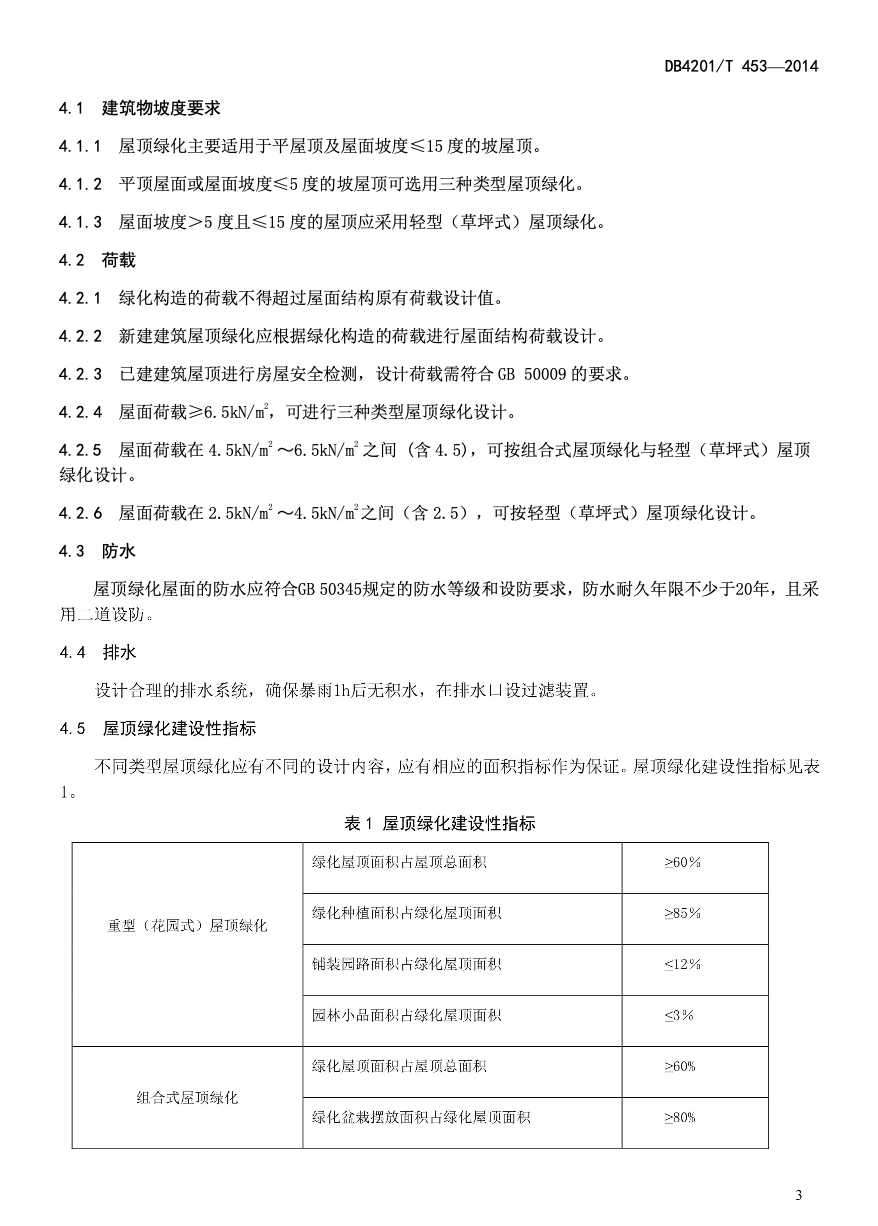 DB4201T453-2014武漢市屋頂綠化技術(shù)規(guī)程