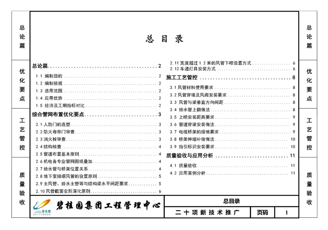 碧桂園地下室綜合管網(wǎng)布置技術(shù)應(yīng)用指南