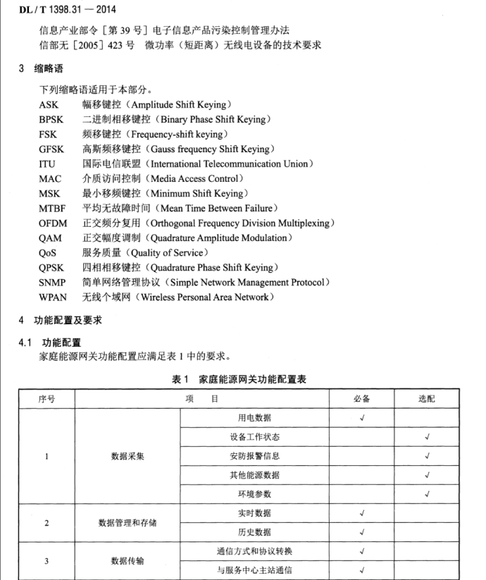 DL/T 1398.31-2014 智能家居系統(tǒng) 第3-1部分：家庭能源網(wǎng)關(guān)技術(shù)規(guī)范