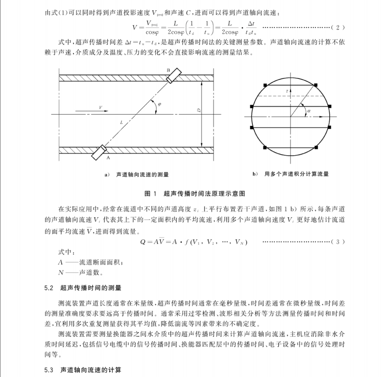 GB∕Z 35717-2017 水輪機,、蓄能泵和水泵水輪機流量的測量 超聲傳播時間法