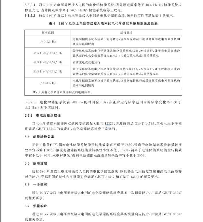 GB/T 36558-2023 電力系統(tǒng)電化學(xué)儲(chǔ)能系統(tǒng)通用技術(shù)條件