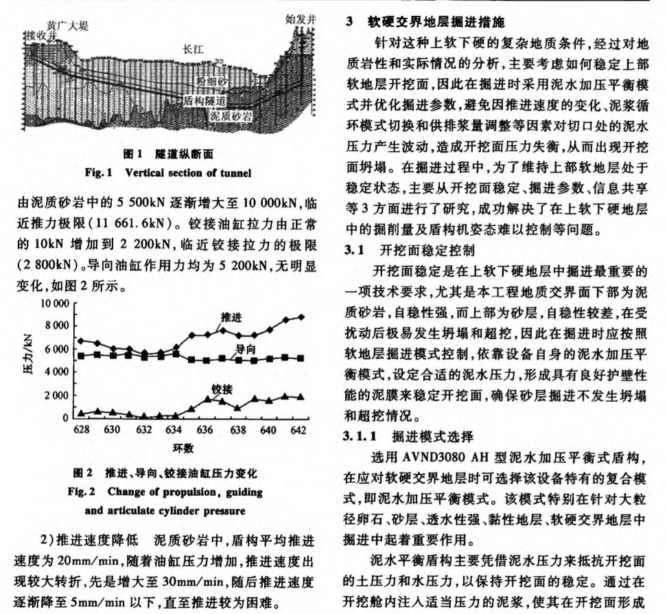 復雜地層中泥水盾構(gòu)掘進的技術(shù)