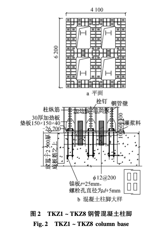 廣州東塔超大截面鋼柱柱腳灌漿的施工技術(shù)