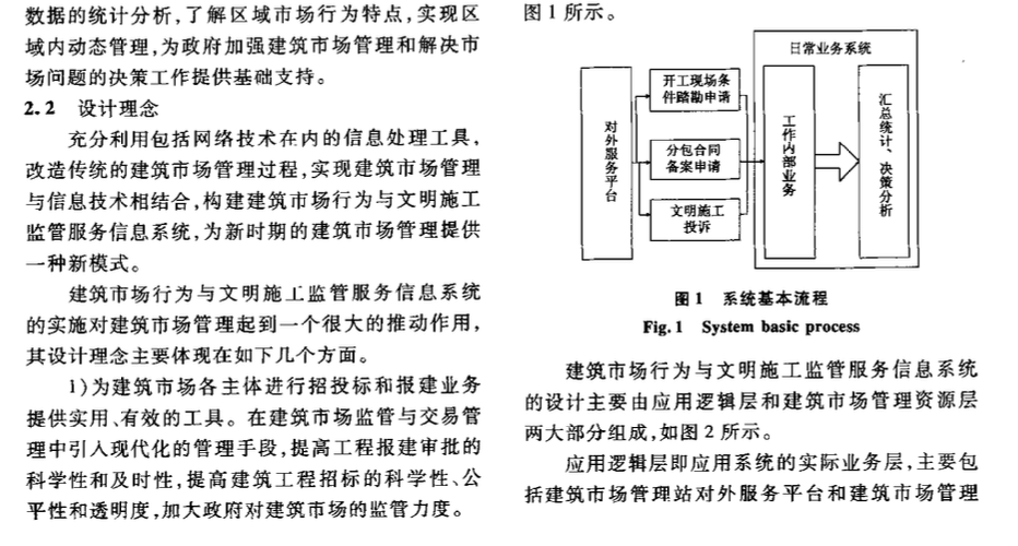 建筑市場行為與文明施工監(jiān)管信息化研究