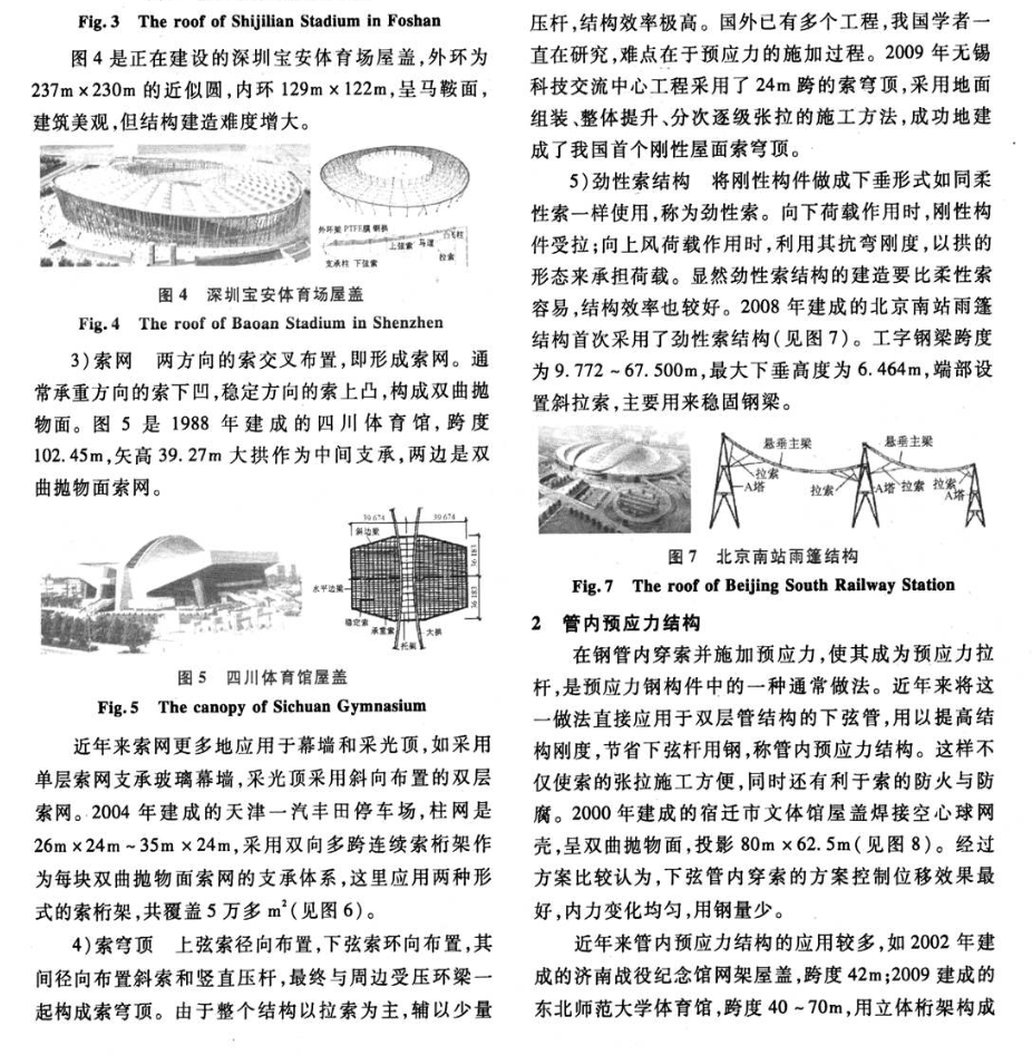 建筑索结构的类型及其应用