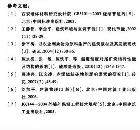 关于秸秆粉末保温页岩烧结砖性能的研究