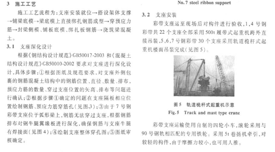 昆明新机场航站楼钢彩带支座施工技术