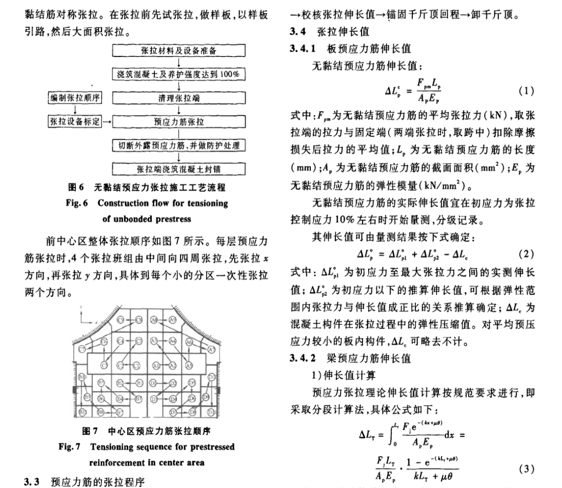 某地新机场航站楼无黏结预应力结构设计与张拉