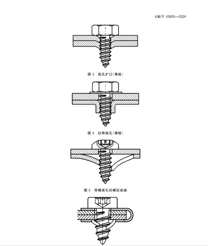 GB/T 43655-2024 自攻螺釘連接 底孔直徑和擰緊扭矩技術(shù)條件