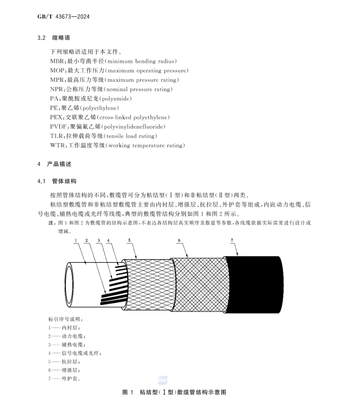 GB/T 43673-2024 非金属敷缆复合连续油管