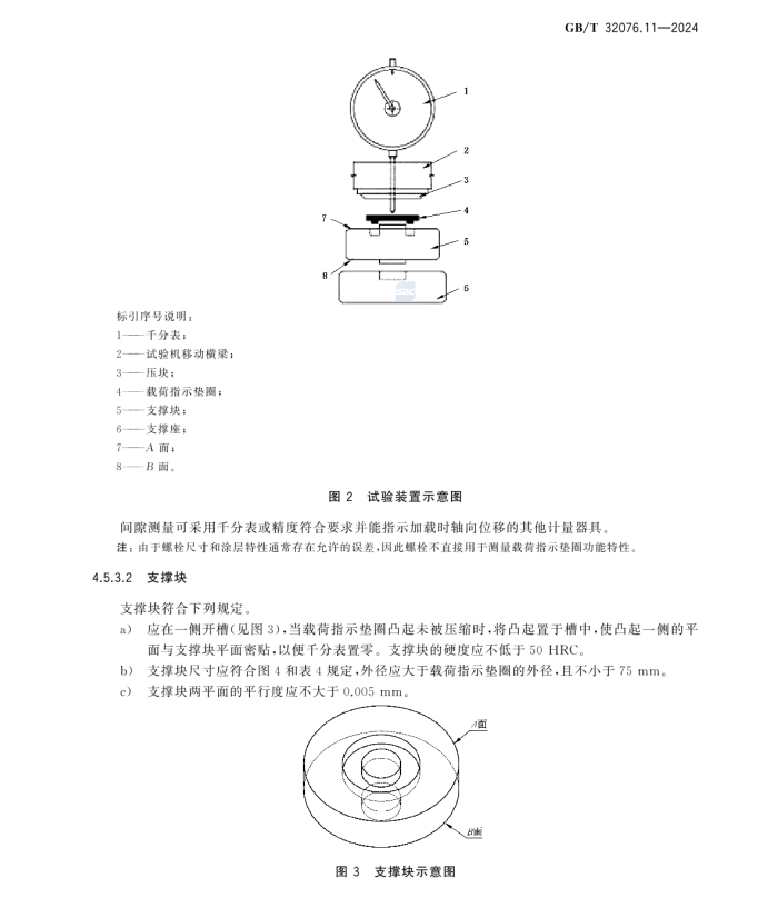 GB/T 32076.11-2024 預(yù)載荷高強(qiáng)度栓接結(jié)構(gòu)連接副 第11部分：載荷指示墊圈