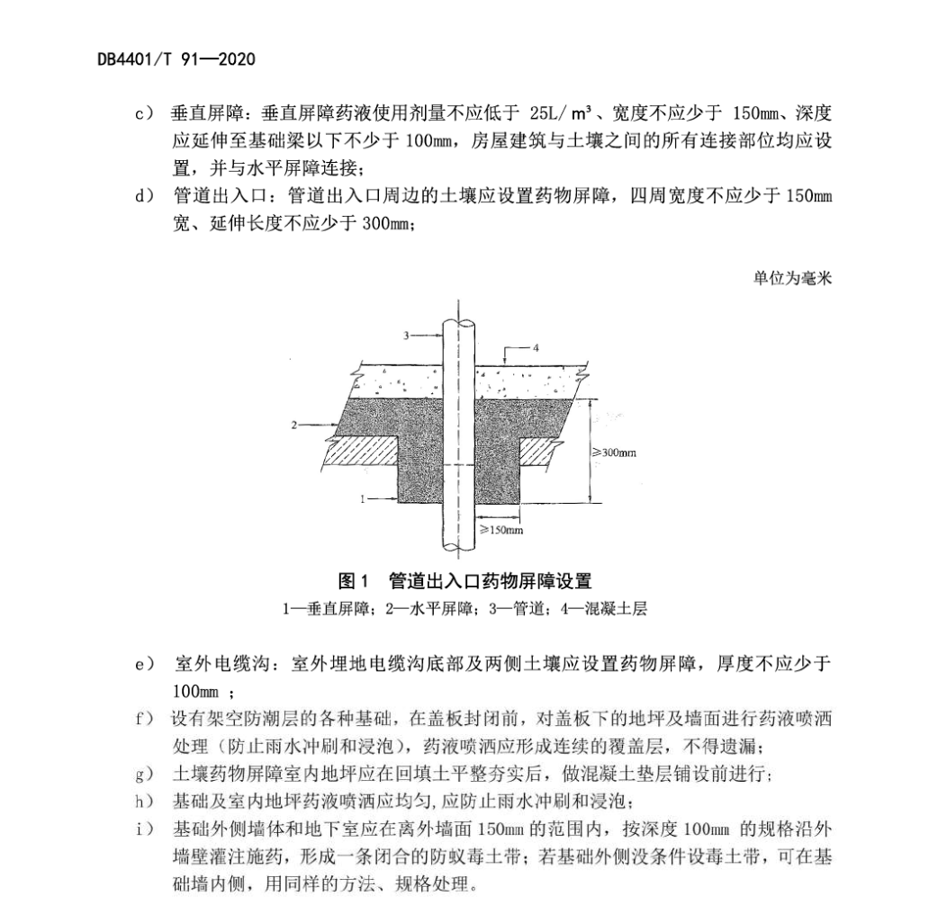 DB4401T91-2020建筑物白蟻防治技術(shù)規(guī)范