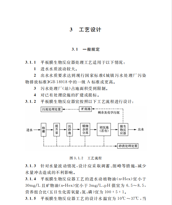 DG/TJ08-2190-2015平板膜生物反應器法污水