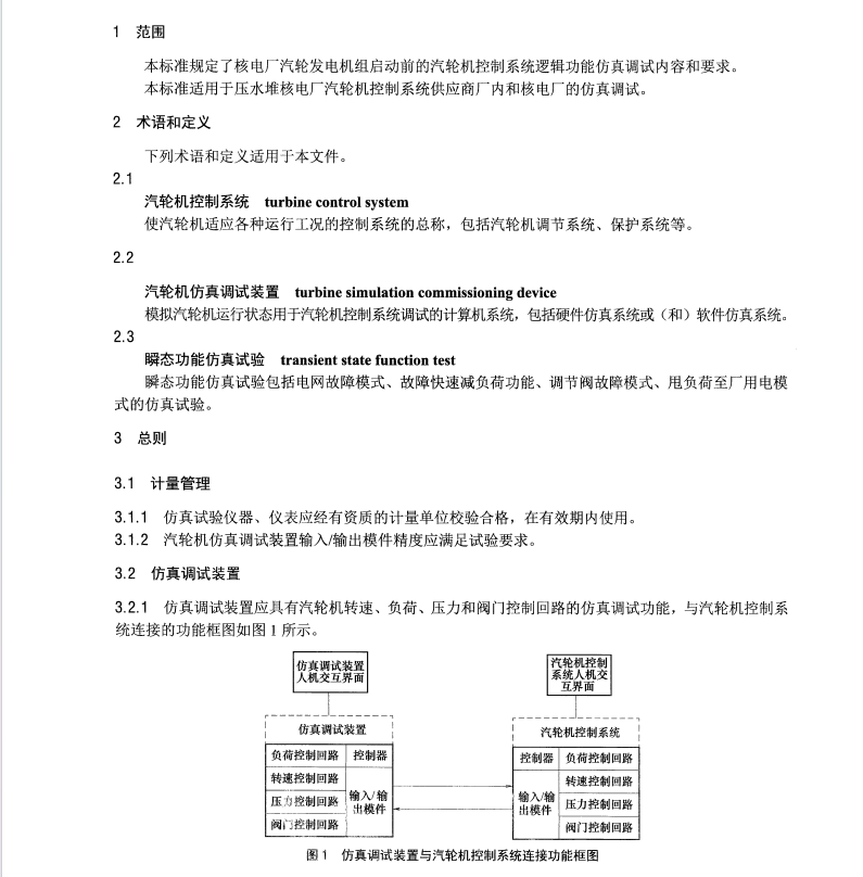 NBT25048-2016核電廠汽輪機仿真調(diào)試技術(shù)導(dǎo)則