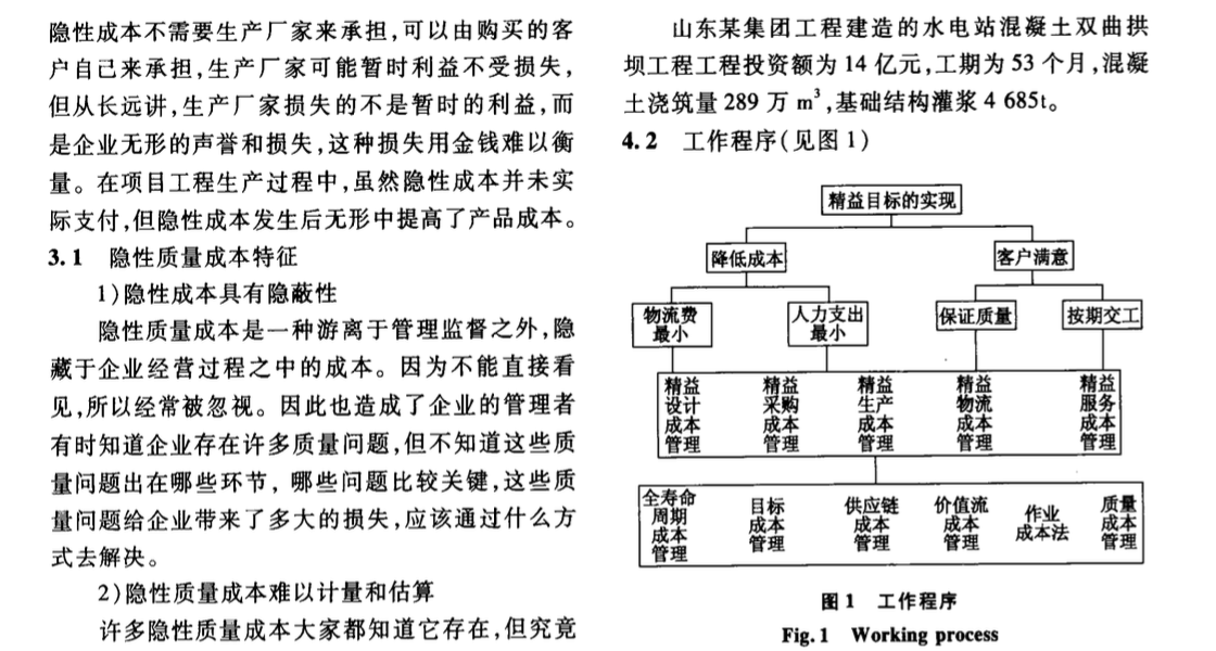 關(guān)于精益建造對(duì)建筑工程項(xiàng)目質(zhì)量隱性成本的控制