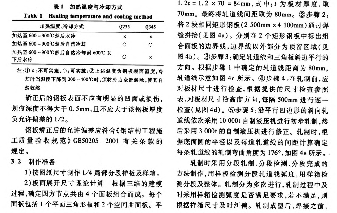 巨型鋼管柱圓方過渡節(jié)點加工制作的工藝研究