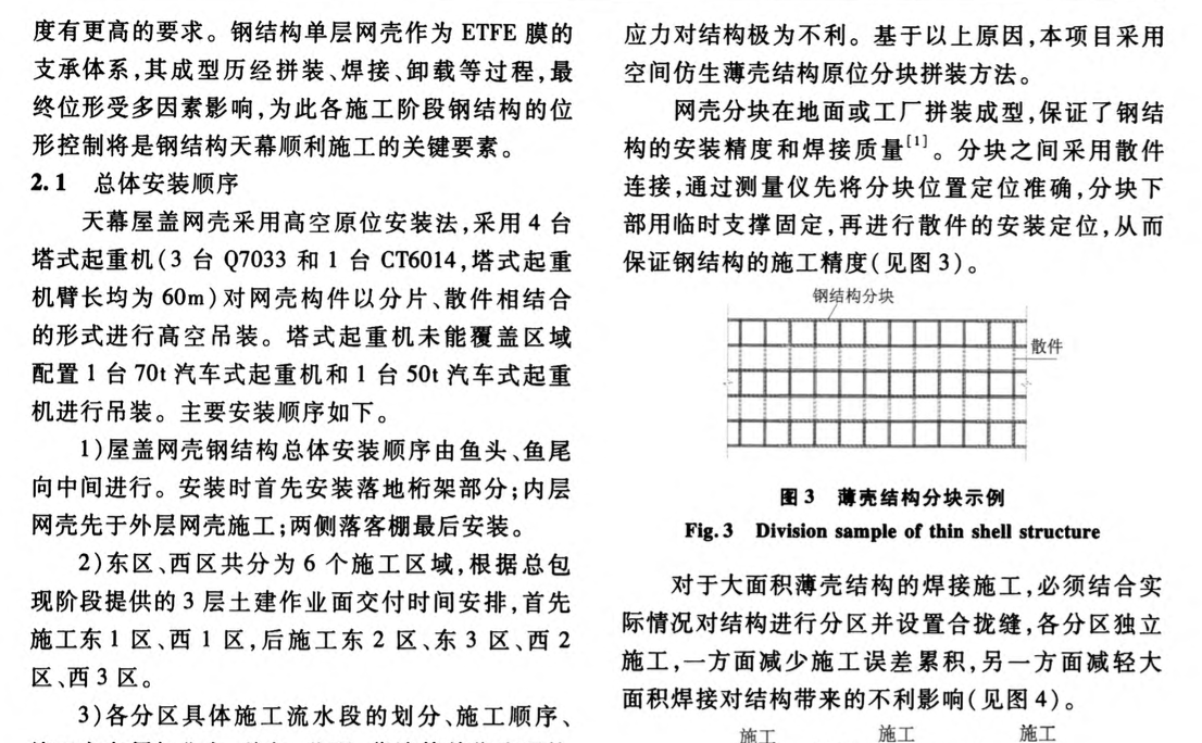 空間仿生ETFE薄殼結(jié)構(gòu)位形控制-關(guān)鍵技術(shù)