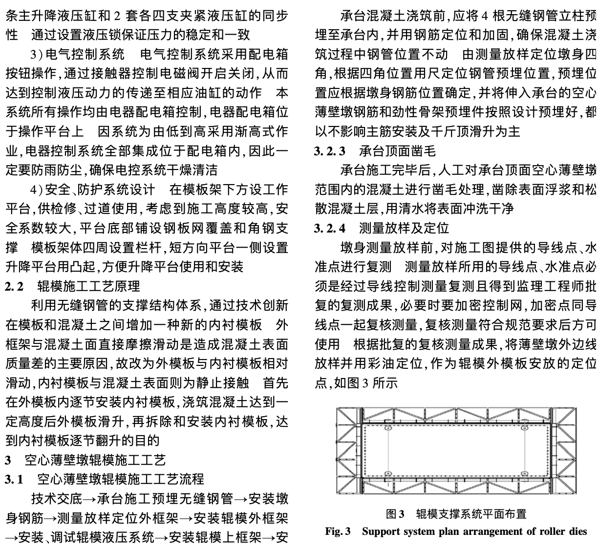 空心薄壁墩輥模法施工工藝的改進方法