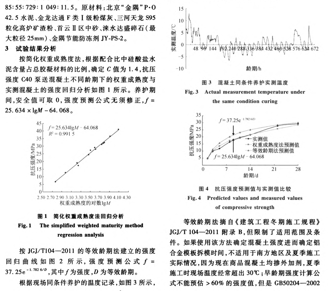 關(guān)于鋁合金模板早拆時間確定方法研究