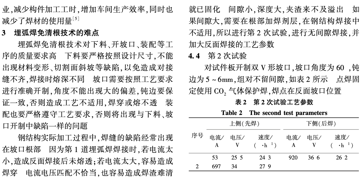 埋弧焊免清根技術(shù)在鋼結(jié)構(gòu)行業(yè)的應(yīng)用