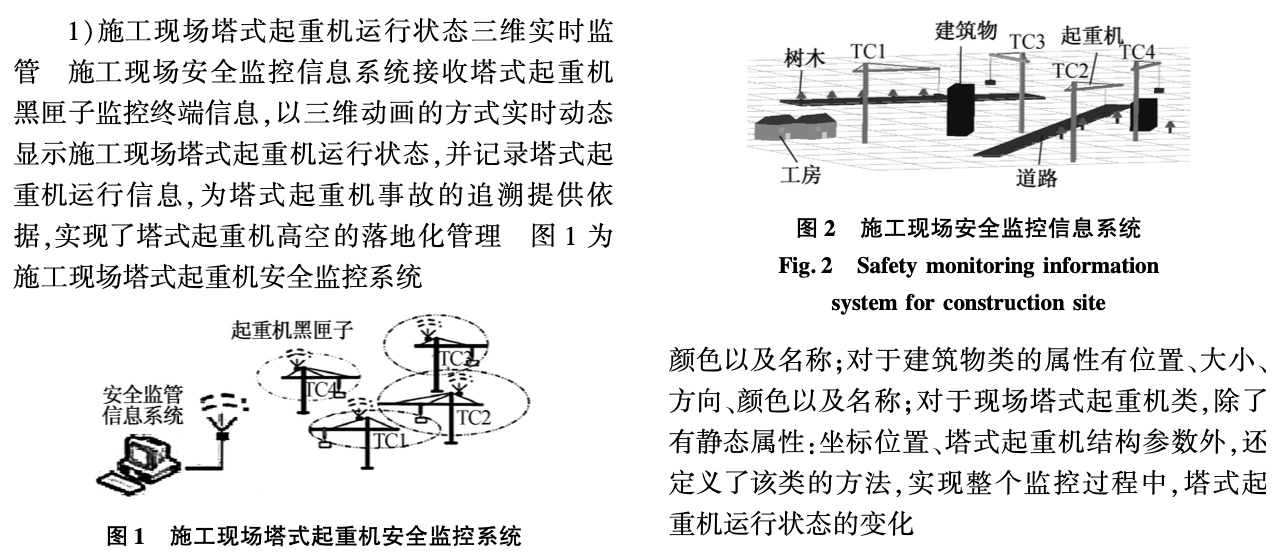 面向施工現(xiàn)場的塔式起重機安全監(jiān)控信息系統(tǒng)研究