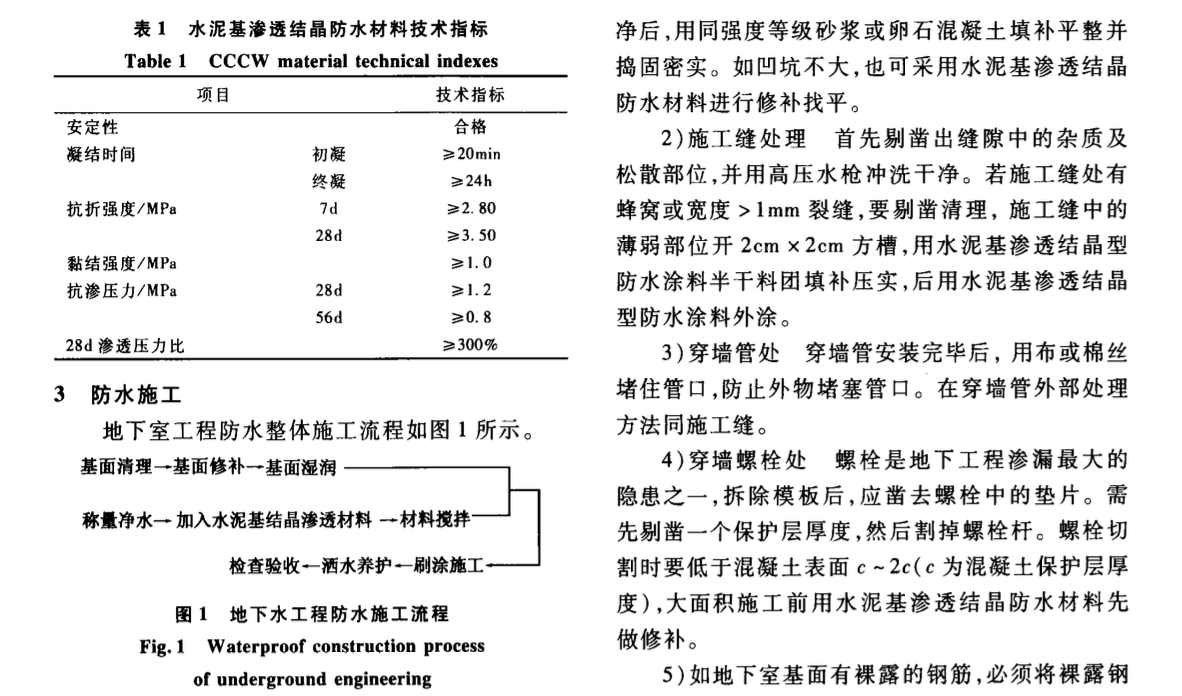 某地下室工程防水施工技術(shù)