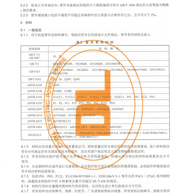 DL/T695-2014電站鋼制對(duì)焊管件