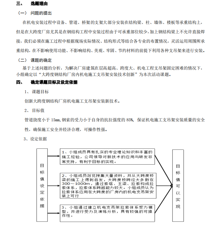 大跨度鋼結(jié)構(gòu)廠房內(nèi)機(jī)電施工支吊架安裝技術(shù)創(chuàng)新