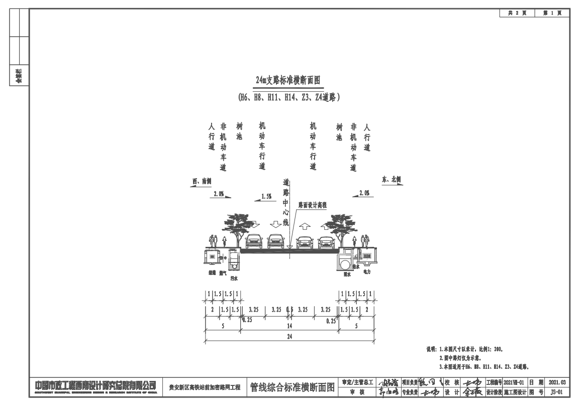 貴安新區(qū)高鐵站前加密路網(wǎng)工程施工圖設(shè)計(jì) 給排水工程