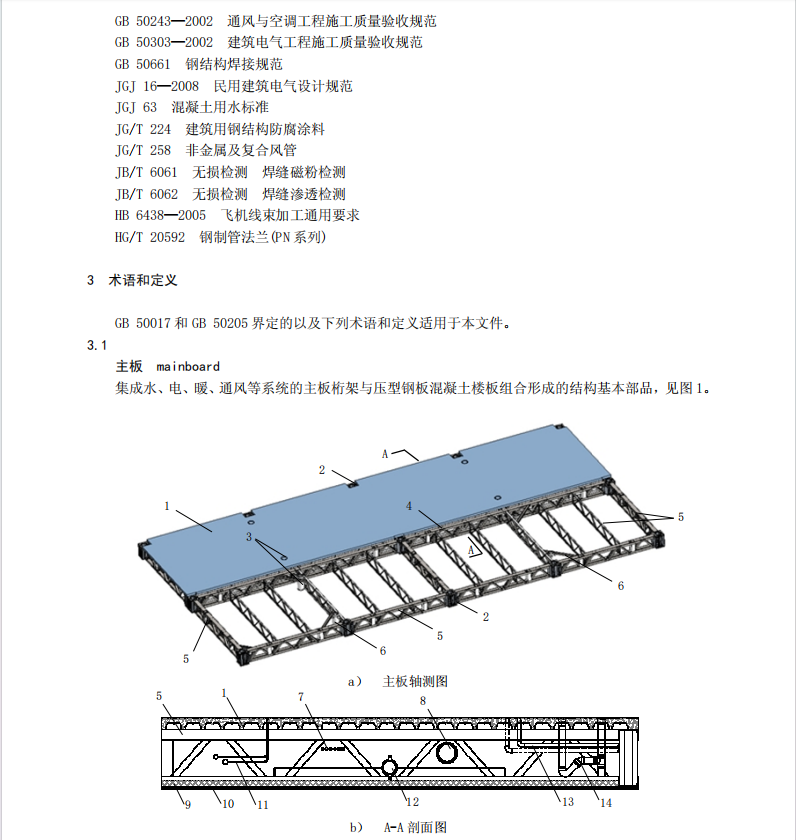 DB43T995-2015裝配式鋼結(jié)構(gòu)集成部品主板