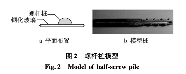 豎向受荷螺桿樁承載變形特性模型試驗(yàn)