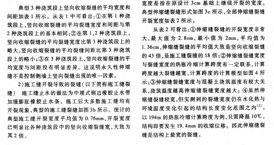 隧道側(cè)墻裂縫特性與變化規(guī)律研究