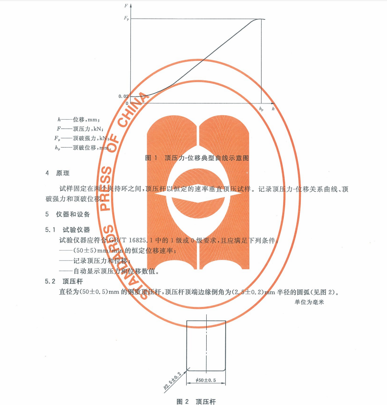 GBT14800-2010土工合成材料靜態(tài)頂破試驗(CBR法)