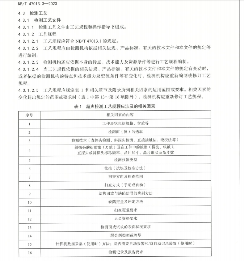 NBT-47013.3-2023-承壓設(shè)備無(wú)損檢測(cè)-第3部分：超聲檢測(cè)