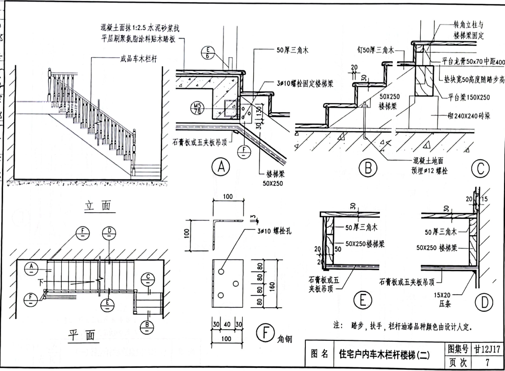 甘12J17 樓梯,、欄桿,、欄板