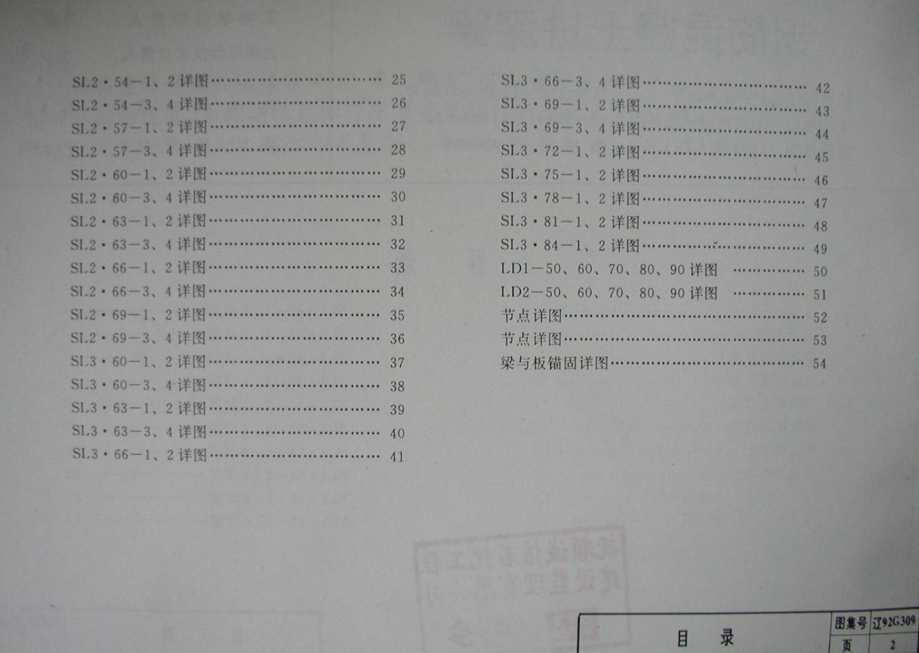 遼92G309 鋼筋混凝土進(jìn)深梁