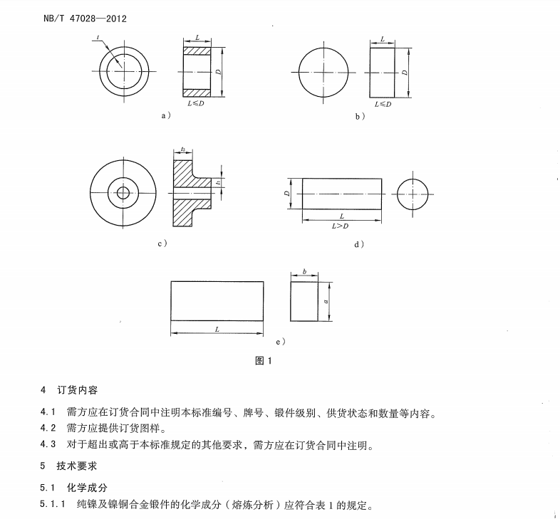 NBT-47028-2012-壓力容器用鎳及鎳合金鍛件