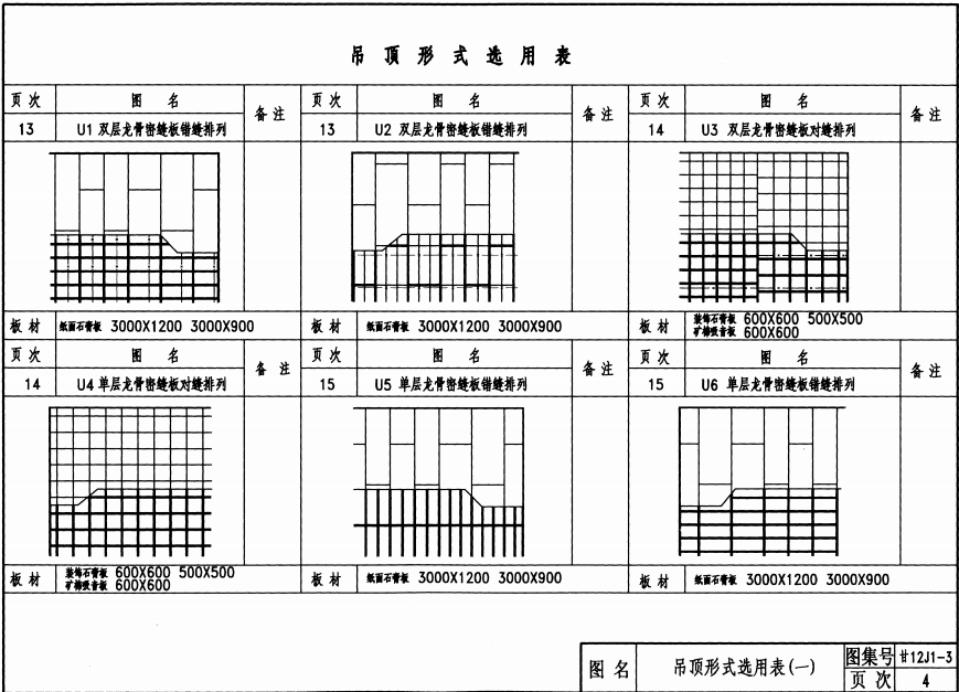 甘12J1-3 建筑裝修-內(nèi)裝修(吊頂