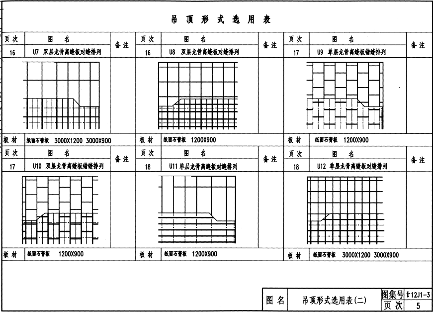 甘12J1-3 建筑裝修-內(nèi)裝修(吊頂