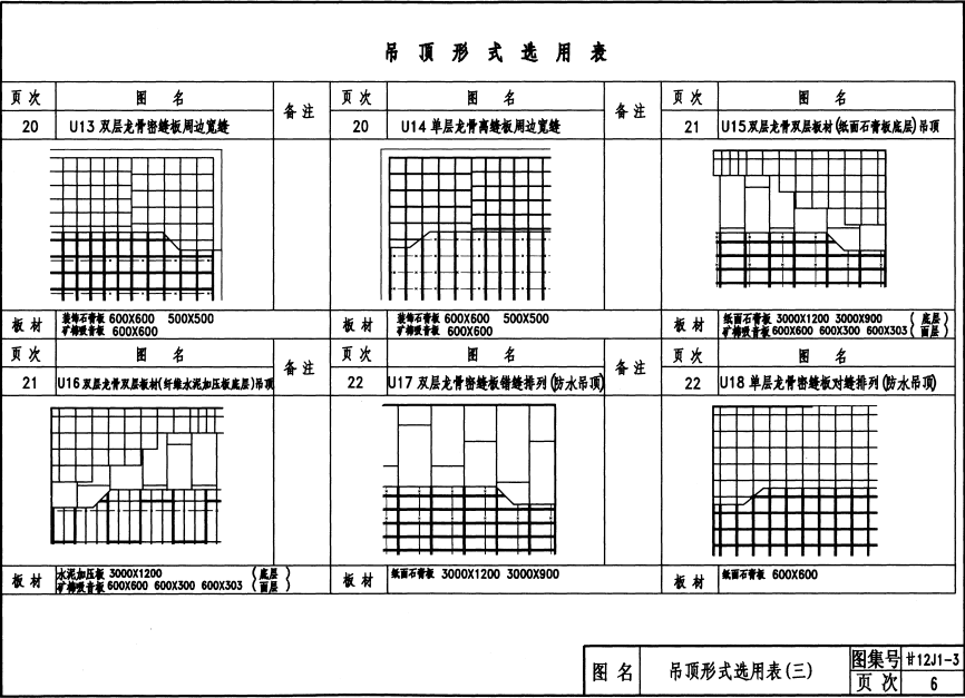 甘12J1-3 建筑裝修-內(nèi)裝修(吊頂