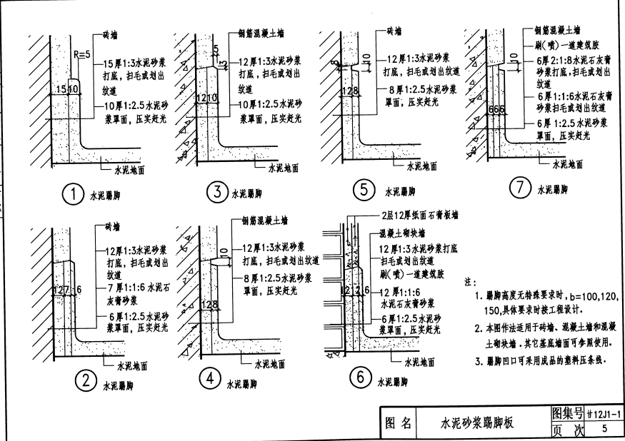 甘12J1-1 建筑裝修-內(nèi)裝修(墻面).